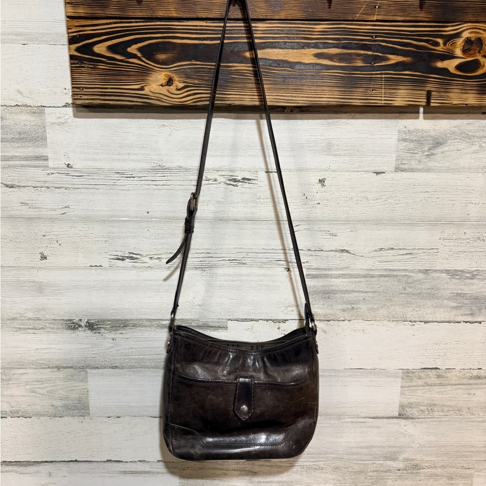 Frye Melissa Button Crossbody in Slate